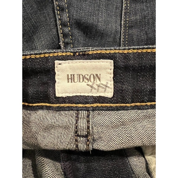 HUDSON Womens Jeans KRISTA Super Skinny Blue Stretch Denim Raw Hem Size 27 - Picture 3 of 3